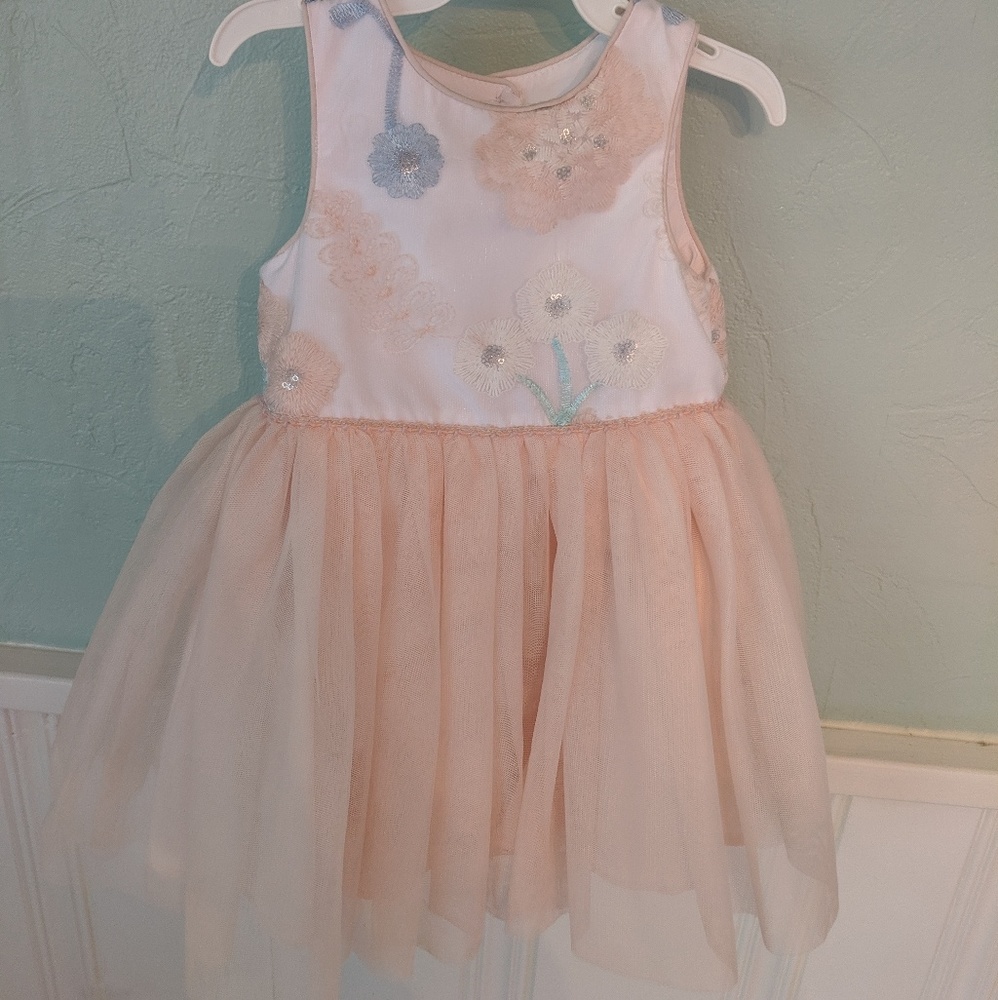 Pippa & Julie Floral Embroidered Tutu Dress